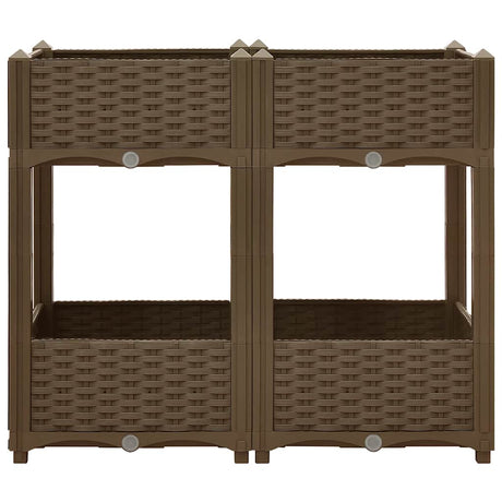 VIDAXL -Pflanzer erhöhte 80 x 40 x 71 cm Polypropylen