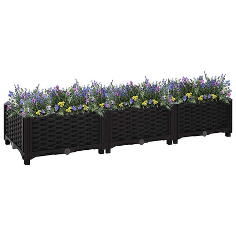 VIDAXL -Pflanzer erhöhte 120 x 40 x 23 cm Polypropylen