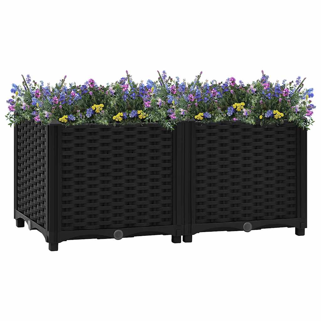 VIDAXL -Pflanzer Insert 80x40x38 cm Polypropylen