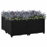 VIDAXL -Pflanzer erhöhte 80 x 80 x 38 cm Polypropylen