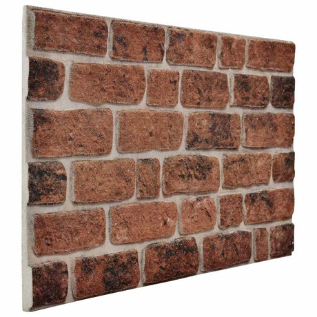 Vidaxl wandpanelen 10 st 100 x 50 cm bruin baksteen eps-schuim