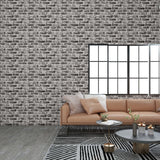 VIDAXL 11 ST WALL PORTEULE 3D Dunkelgrau Backstein EPS
