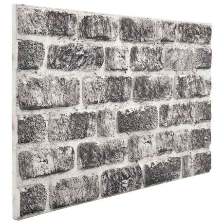 VIDAXL 11 ST WALL PORTEULE 3D Dunkelgrau Backstein EPS