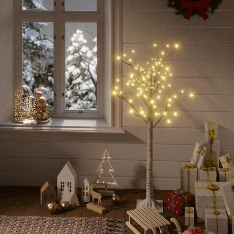 Vidaxl kerstboom wilg met 128 warmwitte led's binnen en buiten 1,2 m