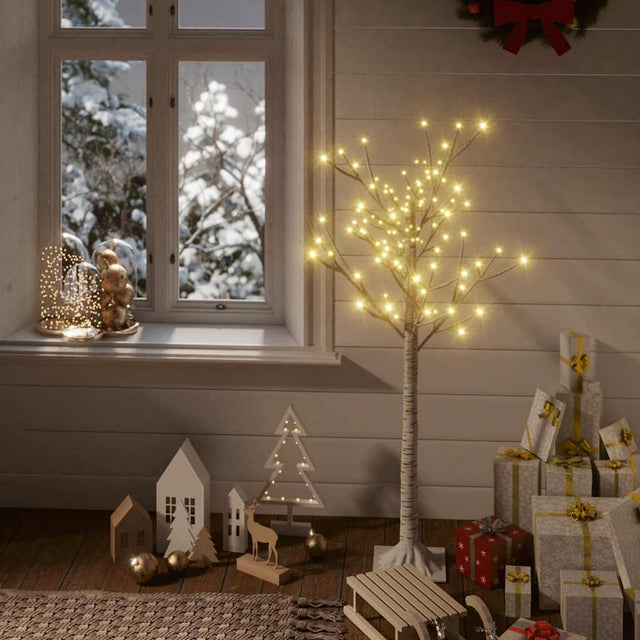 Vidaxl kerstboom wilg met 128 warmwitte led's binnen en buiten 1,2 m