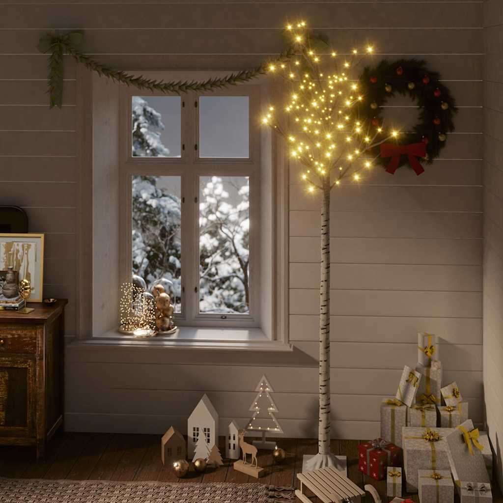 Vidaxl kerstboom wilg met 220 warmwittte led's binnen en buiten 2,2 m
