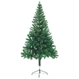 VIDAXL KUNSTKERSTBOOM mit Beleuchtung und Weihnachtsbällen 380 Zweige 150 cm