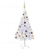 Vidaxl Kunstkerstboom mit Beleuchtung und Weihnachtskugeln 230 Zweige 120 cm