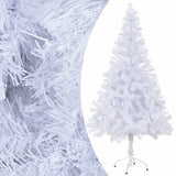 Vidaxl Kunstkerstboom mit Beleuchtung und Weihnachtskugeln 230 Zweige 120 cm