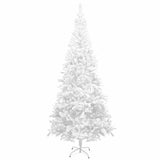 Vidaxl Kunstkerstboom mit Beleuchtung und Weihnachtsbällen L 240 cm Weiß