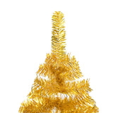 Vidaxl Kunstkerstboom mit Beleuchtung und Weihnachtskugeln 210 cm Haustier Gold