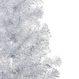 Vidaxl Kunstkerstboom mit Beleuchtung und Weihnachtsbällen 150 cm Haustier Silber