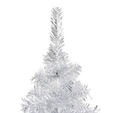 Vidaxl Kunstkerstboom mit Beleuchtung und Weihnachtsbällen 150 cm Haustier Silber
