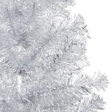 Vidaxl Kunstkerstboom mit Beleuchtung und Weihnachtskugeln 240 cm Haustier Silber