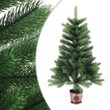 Vidaxl Kunstkerstboom mit Beleuchtung und Weihnachtsbällen 65 cm Grün