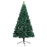 Vidaxl Kunstkerstboom mit Beleuchtung und Weihnachtsbällen bei halb 150 cm grün