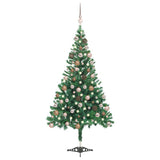 VIDAXL KUNSTKERSTBOOM mit Beleuchtung und Weihnachtsbällen 546 Zweige 180 cm