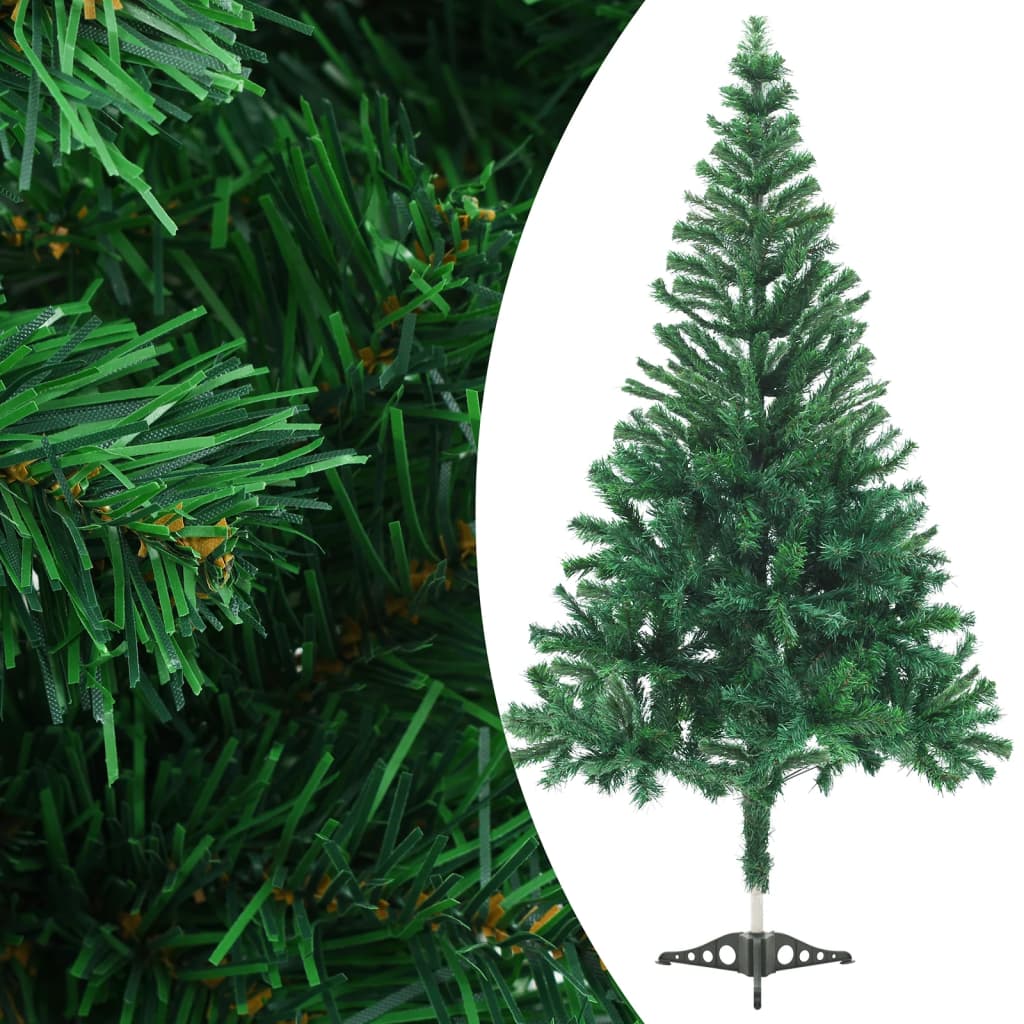 VIDAXL KUNSTKERSTBOOM mit Beleuchtung und Weihnachtskugeln 910 Zweige 210 cm