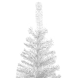 Vidaxl Kunstkerstboom mit Beleuchtung und Weihnachtsbällen L 240 cm Weiß