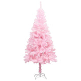 Vidaxl Kunstkerstboom mit Beleuchtung und Weihnachtskugeln 120 cm PVC Pink