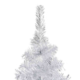 Vidaxl Kunstkerstboom mit Beleuchtung und Weihnachtsbällen 150 cm Haustier Silber