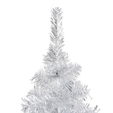 Vidaxl Kunstkerstboom mit Beleuchtung und Weihnachtskugeln 210 cm Haustier Silber