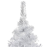 Vidaxl Kunstkerstboom mit Beleuchtung und Weihnachtskugeln 240 cm Haustier Silber