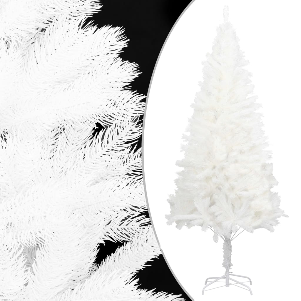 Vidaxl Kunstkerstboom mit Beleuchtung und Weihnachtsbällen 120 cm Weiß