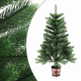 Vidaxl Kunstkerstboom mit Beleuchtung und Weihnachtsbällen 65 cm Grün