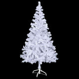 VIDAXL KUNSTKERSTBOOM mit Beleuchtung und Weihnachtsbällen 380 Zweige 150 cm