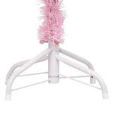 Vidaxl Kunstkerstboom mit Beleuchtung und Weihnachtskugeln 180 cm PVC Pink
