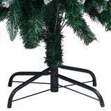 VIDAXL KUNSTKERSTBOOM mit Leuchten Weihnachtsbällchen Kiefernkegel 210 cm