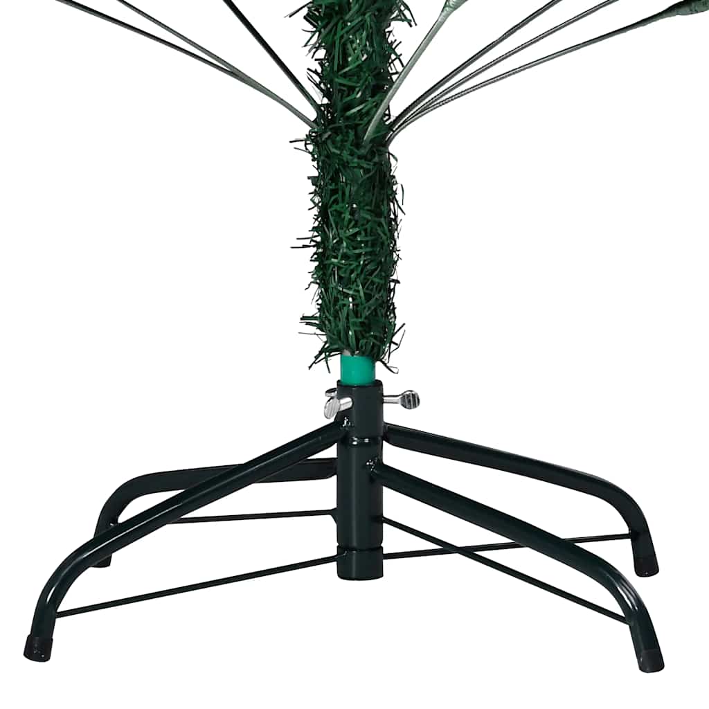 Vidaxl Kunstkerstboom mit Beleuchtung und Weihnachtskugeln 150 cm PVC Green