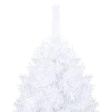 Vidaxl Kunstkerstboom mit Beleuchtung und Weihnachtskugeln 180 cm PVC Weiß
