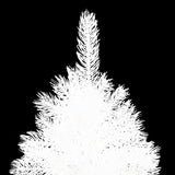 Vidaxl Kunstkerstboom mit Beleuchtung und Weihnachtskugeln 150 cm PVC Weiß