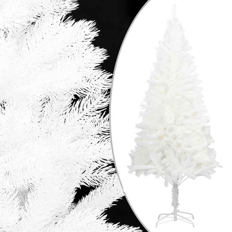 Vidaxl Kunstkerstboom mit Beleuchtung und Weihnachtsbällen 240 cm Weiß