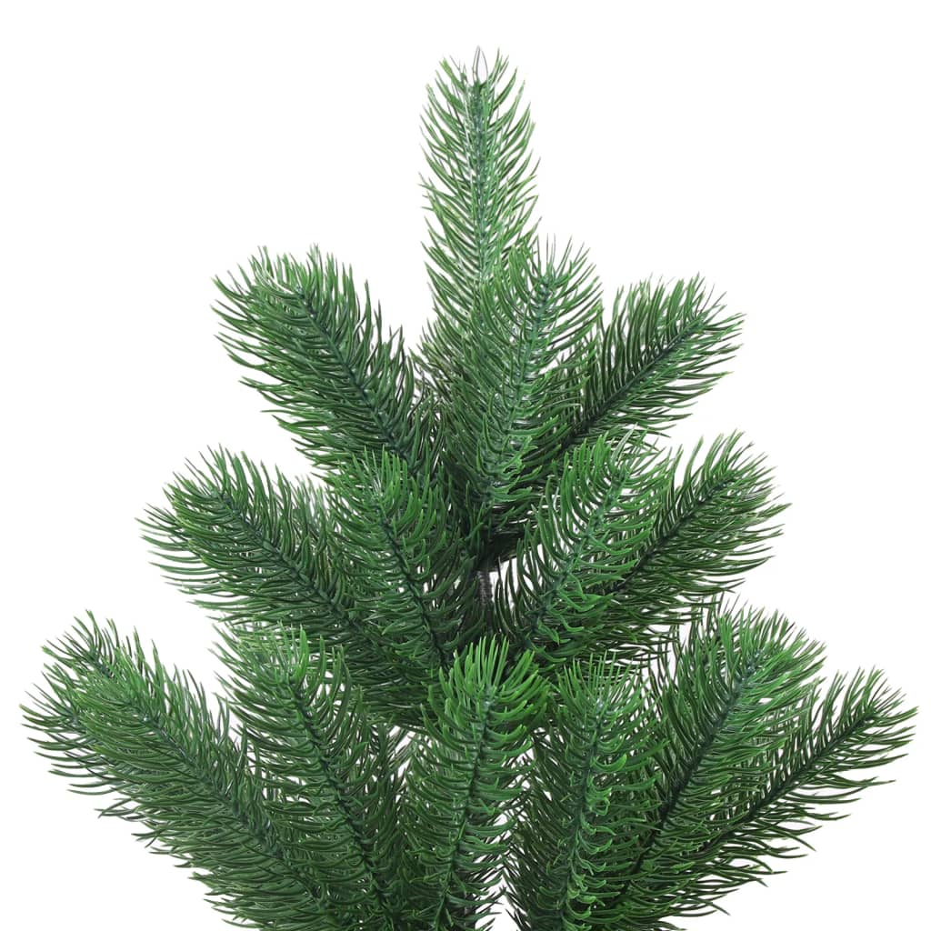 Vidaxl Kunstkerstboom Nordmann mit LEDs und Weihnachtsbällen 150 cm Grün