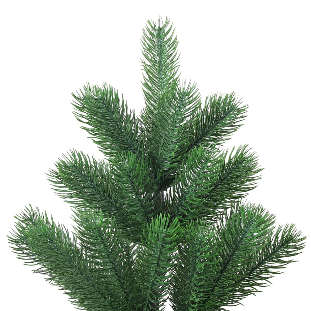 Vidaxl Kunstkerstboom Nordmann mit LEDs und Weihnachtsbällen 180 cm Grün