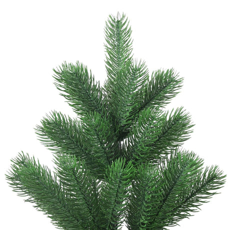 Vidaxl Kunstkerstboom Nordmann mit LEDs und Weihnachtsbällen 210 cm Grün
