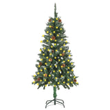 Vidaxl Kunstkerstboom mit Beleuchtungs- und Kiefernkegel 150 cm
