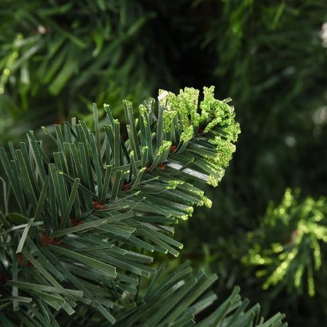 Vidaxl Kunstkerstboom mit Beleuchtung und Weihnachtsbällen 210 cm Grün