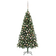 Vidaxl kunstkerstboom met verlichting kerstballen dennenappels 180 cm