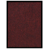 VIDAXL -Türmatte 40x60 cm rot gestreift