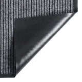 VIDAXL POORMAT 60x80 cm gestreiftes Grau