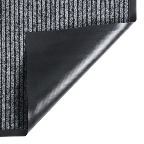 VIDAXL POORMAT 60x80 cm gestreiftes Grau