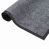 VIDAXL PORTOMAT 80x120 cm gestreiftes Grau
