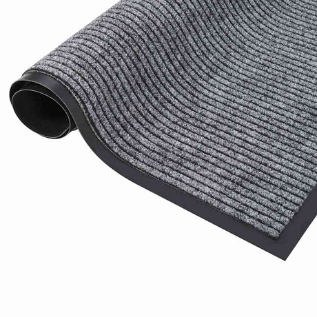 VIDAXL PORTOMAT 80x120 cm gestreiftes Grau