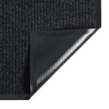 VIDAXL PORTOMAT 80x120 cm gestreiftes Anthrazit
