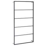 Vidaxl -Handtuchregal 60x10x116 cm Stahlschwarz