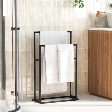 VIDAXL -Handtuchregal 48x24x78,5 cm Eisenschwarz abgelöst